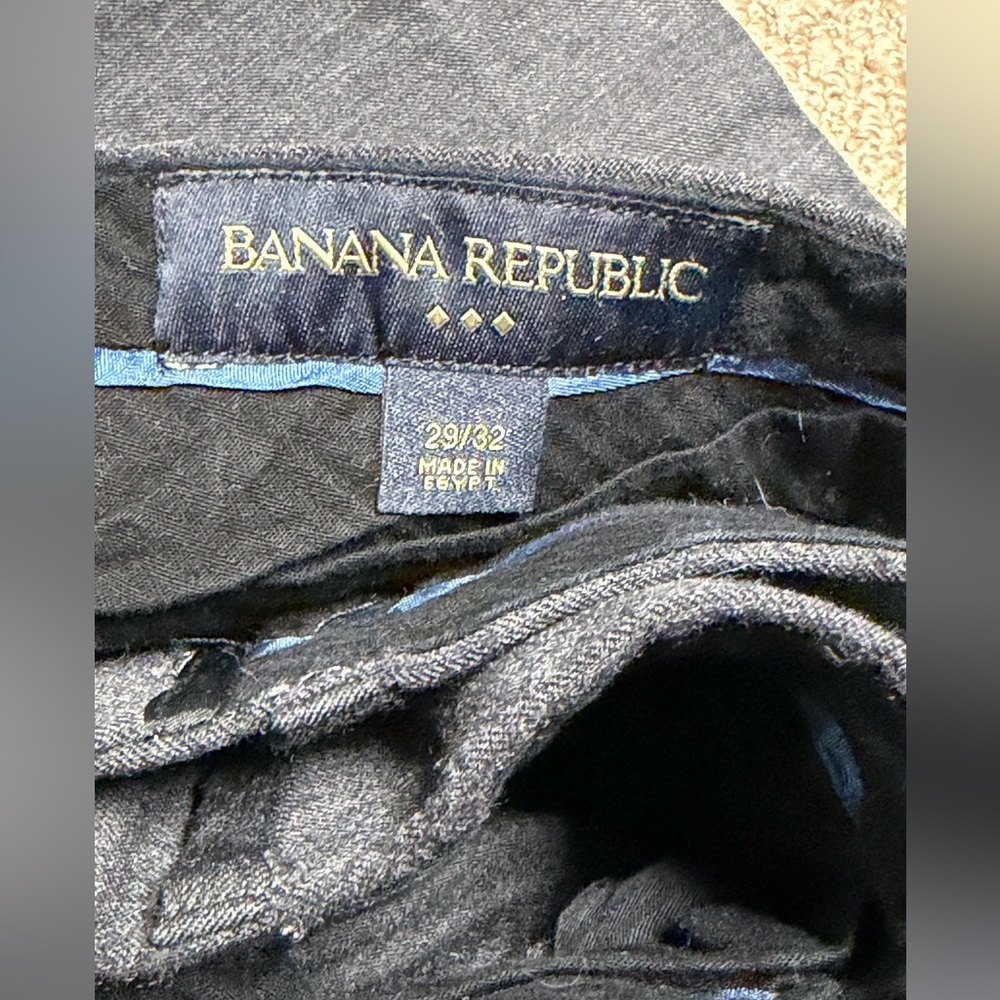 Bundle of 6 pairs of Banana Republic Men's Dress Pants - Blue, Gray, and Tan - Picture 9 of 13